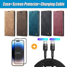 Cargar imagen en el visor de la galería, Casekis Retro Wallet Case For iPhone 16 Pro Max