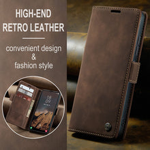 Load image into Gallery viewer, Casekis Retro Wallet Case Coffee
