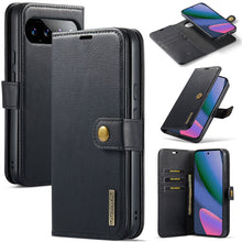 Load image into Gallery viewer, Casekis Detachable Leather Wallet Phone Case Black