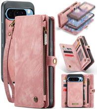 Load image into Gallery viewer, Casekis Wrist Strap Zipper Wallet Phone Case Pink