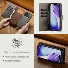 Carica l'immagine nel visualizzatore di Gallery, Casekis Detachable Leather Wallet Phone Case Gray