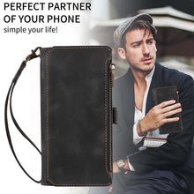 Load image into Gallery viewer, Casekis Zipper RFID Wallet Phone Case Black