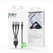 Görseli Galeri görüntüleyiciye yükleyin, Casekis 100W 3 in 1 Charging Cable