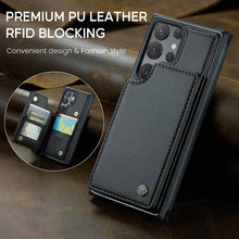 Görseli Galeri görüntüleyiciye yükleyin, Casekis RFID Cardholder Wallet Phone Case For Galaxy S22 Ultra