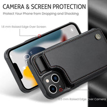 Carica l'immagine nel visualizzatore di Gallery, Casekis RFID Cardholder Wallet Phone Case For iPhone 13