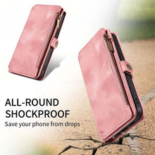 Muat gambar ke penampil Galeri, Casekis Zipper RFID Wallet Phone Case Pink