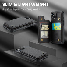 Carica l'immagine nel visualizzatore di Gallery, Casekis RFID Cardholder Wallet Phone Case For iPhone 13
