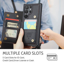 Görseli Galeri görüntüleyiciye yükleyin, Casekis RFID Cardholder Wallet Phone Case For Galaxy S22 Ultra