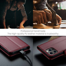 Load image into Gallery viewer, Casekis RFID Cardholder Phone Case Red