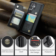 Görseli Galeri görüntüleyiciye yükleyin, Casekis RFID Cardholder Wallet Phone Case For Galaxy S22 Ultra
