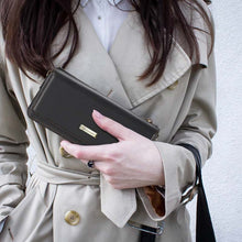 Load image into Gallery viewer, Casekis Multifunctional Leather Crossbody Phone Bag Black