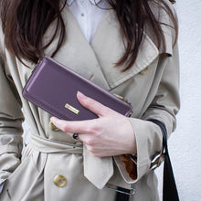 Load image into Gallery viewer, Casekis Multifunctional Leather Crossbody Phone Bag Purple