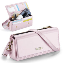 Carica l'immagine nel visualizzatore di Gallery, Casekis Multifunctional Leather Crossbody Phone Bag Pink