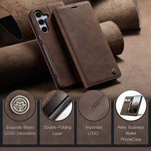 Load image into Gallery viewer, Casekis Retro Wallet Case For Galaxy S25 5G
