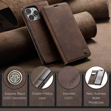 Cargar imagen en el visor de la galería, Casekis Retro Wallet Case For iPhone 16 Pro Max