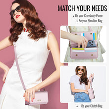 Carica l'immagine nel visualizzatore di Gallery, Casekis Multifunctional Leather Crossbody Phone Bag Pink