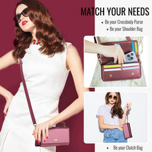 Load image into Gallery viewer, Casekis Multifunctional Leather Crossbody Phone Bag Red