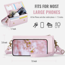 Carica l'immagine nel visualizzatore di Gallery, Casekis Multifunctional Leather Crossbody Phone Bag Pink