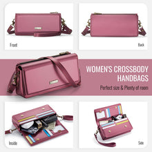 Load image into Gallery viewer, Casekis Multifunctional Leather Crossbody Phone Bag Red
