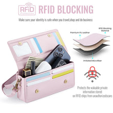 Carica l'immagine nel visualizzatore di Gallery, Casekis Multifunctional Leather Crossbody Phone Bag Pink