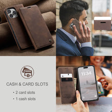 Cargar imagen en el visor de la galería, Casekis Retro Wallet Case For iPhone 16 Pro Max