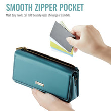 Carica l'immagine nel visualizzatore di Gallery, Casekis Multifunctional Leather Crossbody Phone Bag Green