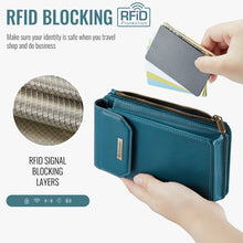 गैलरी व्यूवर में इमेज लोड करें, Casekis Crossbody RFID Zipper Phone Bag Blue