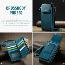 गैलरी व्यूवर में इमेज लोड करें, Casekis Crossbody RFID Zipper Phone Bag Blue