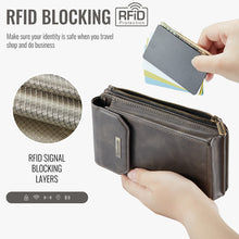 Carica l'immagine nel visualizzatore di Gallery, Casekis Crossbody RFID Zipper Phone Bag Coffee