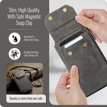 Carica l'immagine nel visualizzatore di Gallery, Casekis Crossbody RFID Zipper Phone Bag Coffee