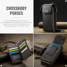 Carica l'immagine nel visualizzatore di Gallery, Casekis Crossbody RFID Zipper Phone Bag Coffee