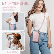 Carregar imagem no visualizador da galeria, Casekis Crossbody RFID Zipper Phone Bag Pink