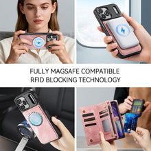 Load image into Gallery viewer, Casekis Wrist Strap Zipper Wallet Phone Case Pink