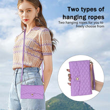 Görseli Galeri görüntüleyiciye yükleyin, Casekis 7-Slot Foldable Crossbody Wallet Phone Case Purple