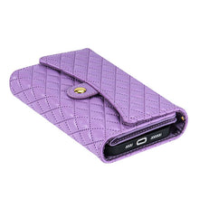 Görseli Galeri görüntüleyiciye yükleyin, Casekis 7-Slot Foldable Crossbody Wallet Phone Case Purple