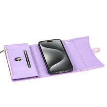 Görseli Galeri görüntüleyiciye yükleyin, Casekis 7-Slot Foldable Crossbody Wallet Phone Case Purple