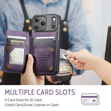 Lade das Bild in den Galerie-Viewer, Casekis RFID Cardholder Wallet Phone Case Purple