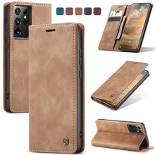 Load image into Gallery viewer, Casekis Carholder Retro Wallet Case For Galaxy S21 Ultra 5G