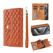 Carregar imagem no visualizador da galeria, Casekis 7-Slot Foldable Crossbody Wallet Phone Case Brown