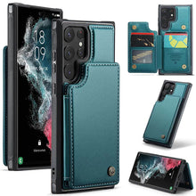 Görseli Galeri görüntüleyiciye yükleyin, Casekis RFID Cardholder Wallet Phone Case For Galaxy S22 Ultra