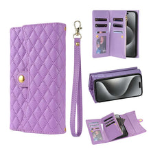 Görseli Galeri görüntüleyiciye yükleyin, Casekis 7-Slot Foldable Crossbody Wallet Phone Case Purple