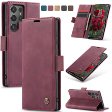 Load image into Gallery viewer, Casekis Retro Wallet Case For Galaxy S24 Ultra 5G