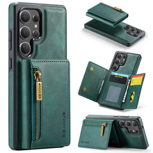 गैलरी व्यूवर में इमेज लोड करें, Casekis RFID Magnetic Detachable Leather Wallet Phone Case Green
