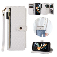 Carregar imagem no visualizador da galeria, Casekis Crossbody Cardholder Phone Case For Galaxy Z Fold 4 White