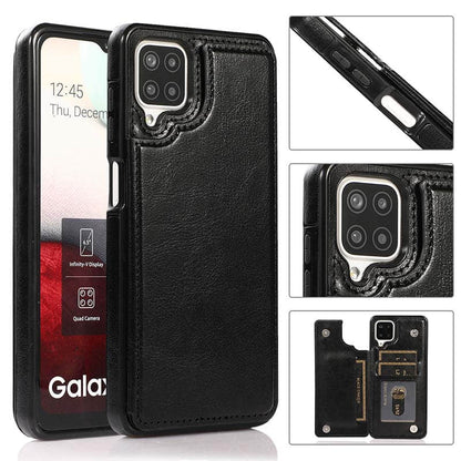 Casekis Cardholder Leather Wallet Phone Case For Galaxy A12