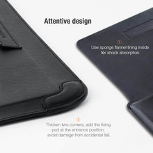 Load image into Gallery viewer, Casekis Leather Laptop Bag with Mouse Pad Adjustable Stand for Laptop 13 inch/14 inch