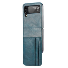 गैलरी व्यूवर में इमेज लोड करें, Casekis Folding Multi-card Leather Case for Galaxy Z Flip 3 5G
