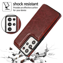 गैलरी व्यूवर में इमेज लोड करें, Casekis Cardholder Leather Wallet Phone Case For Galaxy