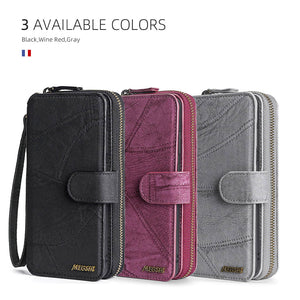 Casekis Zipper Wallet Detachable Phone Case Red