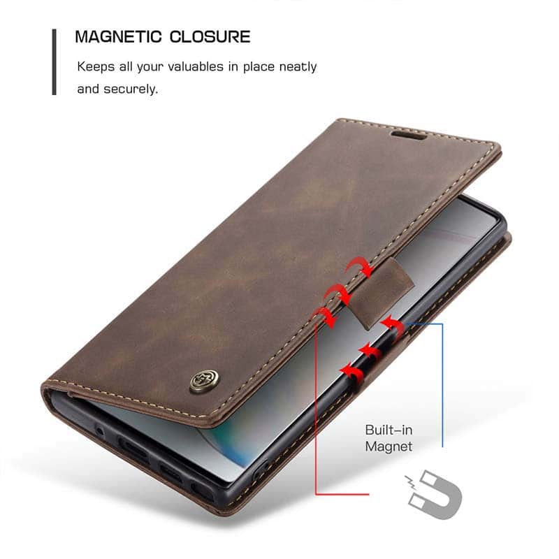 CASEKIS 2021 New Retro Wallet Case For Samsung Note 10 Plus - Casekis
